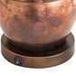 Meyda Lighting Sutter 20" 2-Light Washed Copper Table Lamp With Amber Mica Shade Glass