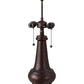 Meyda Lighting Sutter 21" 2-Light Mahogany Bronze Table Lamp Base