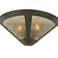 Meyda Lighting Sutter 22" 2-Light Timeless Bronze Wall Sconce With Silver Mica Shade Glass