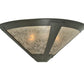 Meyda Lighting Sutter 22" 2-Light Timeless Bronze Wall Sconce With Silver Mica Shade Glass