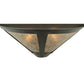 Meyda Lighting Sutter 22" 2-Light Timeless Bronze Wall Sconce With Silver Mica Shade Glass