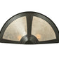 Meyda Lighting Sutter 22" 2-Light Timeless Bronze Wall Sconce With Silver Mica Shade Glass