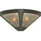 Meyda Lighting Sutter 22" 2-Light Timeless Bronze Wall Sconce With Silver Mica Shade Glass