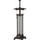 Meyda Lighting Sutter 28" 2-Light Timeless Bronze Table Lamps With Silver Mica Shade Glass