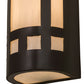 Meyda Lighting Sutter 5" Timeless Bronze Wall Sconce With White Art Shade Glass