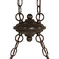 Meyda Lighting Sutter 60" 3-Light Timeless Bronze Island Pendant Light With Amber Mica Shade Glass