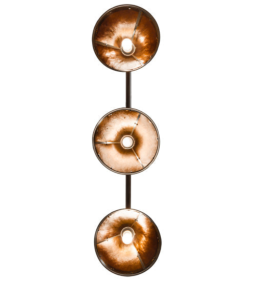 Meyda Lighting Sutter 60" 3-Light Timeless Bronze Island Pendant Light With Amber Mica Shade Glass
