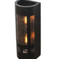 Meyda Lighting Sutter 7" 2-Light Craftsman Brown Wall Sconce With Clear Seeded Art Shade Glass