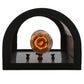 Meyda Lighting Sutter 7" 2-Light Craftsman Brown Wall Sconce With Clear Seeded Art Shade Glass