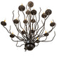 Meyda Lighting Sycamore 42" 16-Light Timeless Bronze Chandelier With Amber Faux Candlelight
