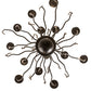 Meyda Lighting Sycamore 42" 16-Light Timeless Bronze Chandelier With Amber Faux Candlelight