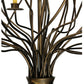 Meyda Lighting Sycamore 54" 22-Light Antique Copper Chandelier With Amber Faux Candlelight