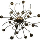 Meyda Lighting Sycamore 54" 22-Light Antique Copper Chandelier With Amber Faux Candlelight