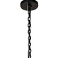 Meyda Lighting Sycamore 54" 22-Light Flat Black Pendant Light With Amber Faux Candlelight