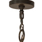 Meyda Lighting Sycamore 54" 22-Light Timeless Bronze Chandelier With Amber Faux Candlelight