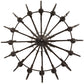 Meyda Lighting Symen 60" 16-Light Coffee Bean Chandelier With Ivory Faux Candlelight