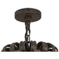 Meyda Lighting Symen 60" 16-Light Coffee Bean Chandelier With Ivory Faux Candlelight