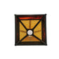 Meyda Lighting "T" Mission 13" Craftsman Brown Frame With Rootbeer & Beige Art Shade Glass
