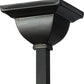 Meyda Lighting "T" Mission 13" Craftsman Brown Pendant Light With Beige and Red Shade Glass