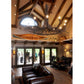 Meyda Lighting T Mission 14" 2-Light Craftsman Brown Wall Sconce Amber Mica Shade Glass