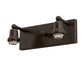 Meyda Lighting "T" Mission 17" 2-Light Oil Rubbed Bronze Vanity Light With Beige & Amber Mica Shade Glass