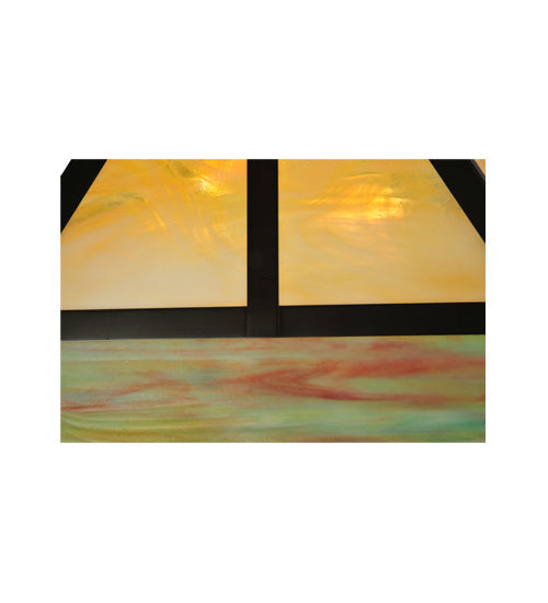Meyda Lighting T Mission 19"W x 12"H Multi-Colored Shade Glass
