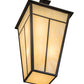 Meyda Lighting T Mission 35" 6-Light Timeless Bronze Pendant Light With Beige Botticino Idalight Shade Glass