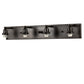 Meyda Lighting "T" Mission 36" 4-Light Craftsman Brown Vanity Light With White Shade Glass