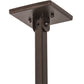 Meyda Lighting "T Mission" 40" 3-Light Mahogany Bronze Island Pendant Light With Creme Carrare Idalight Shade Glass