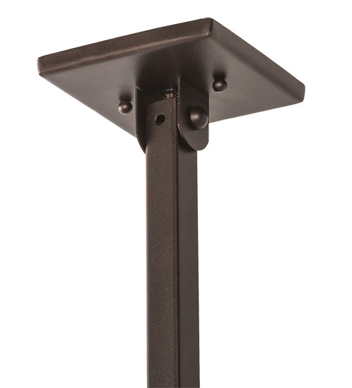 Meyda Lighting "T Mission" 40" 3-Light Mahogany Bronze Island Pendant Light With Creme Carrare Idalight Shade Glass
