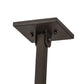 Meyda Lighting "T" Mission 40" 3-Light Oil Rubbed Bronze Island Pendant Light With Amber Mica Shade Glass