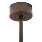 Meyda Lighting "T Mission" 45" 8-Light Mahogany Bronze Chandelier With Creme Carrare Idalight Shade Glass and Fan