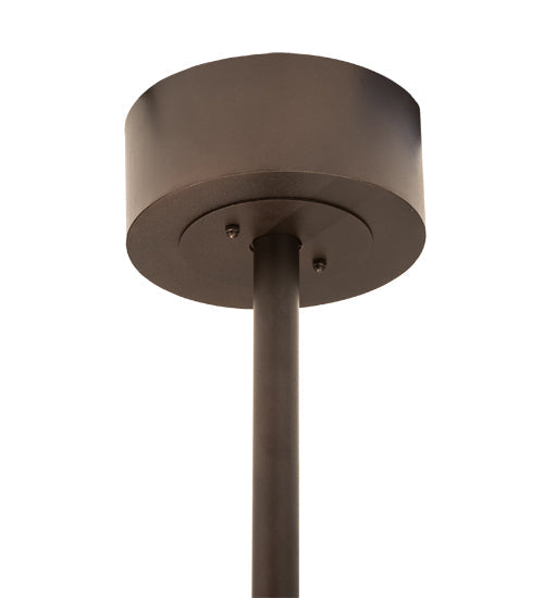 Meyda Lighting "T Mission" 45" 8-Light Mahogany Bronze Chandelier With Creme Carrare Idalight Shade Glass and Fan