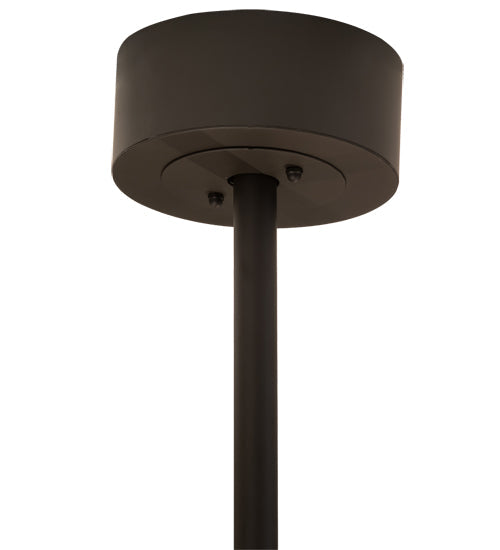 Meyda Lighting "T Mission" 45" 8-Light Oil Rubbed Bronze Chandelier With Sahara Taupe Idalight Shade Glass and Fan