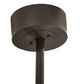 Meyda Lighting "T Mission" 45" 8-Light Timeless Bronze Chandelier With Silver Mica Shade Glass and Fan