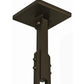 Meyda Lighting T Mission 48" 3-Light Timeless Bronze Island Pendant Light With Beige Art Shade Glass