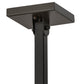 Meyda Lighting "T Mission" 48" 5-Light Timeless Bronze Island Pendant Light With Beige Sahara Taupe Idalight Shade Glass