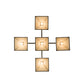 Meyda Lighting "T Mission" 48" 5-Light Timeless Bronze Island Pendant Light With Beige Sahara Taupe Idalight Shade Glass
