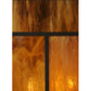 Meyda Lighting T Mission 51" 6-Light Timeless Bronze Lantern Pendant Light With Honey Art Shade Glass