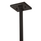 Meyda Lighting T Mission 51" 6-Light Timeless Bronze Pendant Light With Tawnyrock Idalight Shade Glass