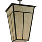 Meyda Lighting T Mission 51" 6-Light Timeless Bronze Pendant Light With Travertine Idalight Shade Glass