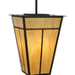 Meyda Lighting T Mission 51" 6-Light Timeless Bronze Pendant Light With Travertine Idalight Shade Glass