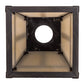 Meyda Lighting T Mission 9" Craftsman Brown Frame With Beige Botticino Idalight Shade Glass