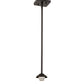 Meyda Lighting "T" Mission 9" Craftsman Brown Mini Pendant Light With Beige Art Shade Glass