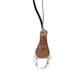 Meyda Lighting Tadpole 5" LED Rust Pendant Light With Clear Crystal Shade Glass