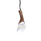 Meyda Lighting Tadpole 5" LED Rust Pendant Light With Clear Crystal Shade Glass
