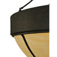 Meyda Lighting Talia 47" 10-Light Coffee Bean Inverted Pendant Light With Sahara Taupe Idalight Shade Glass