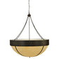 Meyda Lighting Talia 47" 10-Light Coffee Bean Inverted Pendant Light With Sahara Taupe Idalight Shade Glass