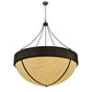 Meyda Lighting Talia 47" 10-Light Coffee Bean Inverted Pendant Light With Sahara Taupe Idalight Shade Glass