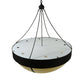 Meyda Lighting Talia 47" 10-Light Coffee Bean Inverted Pendant Light With Sahara Taupe Idalight Shade Glass